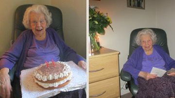 Teesside care home Resident celebrates her incredible 98th birthday